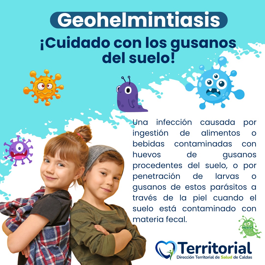 Caldas fortalece acciones para prevenir la geohelmintiasis en poblacion escolar