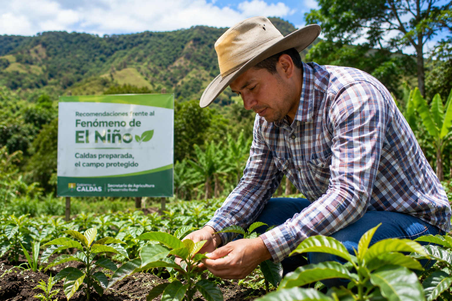 Caldas entrega recomendaciones para proteger el campo ante los posibles efectos del Fenomeno de El Nino