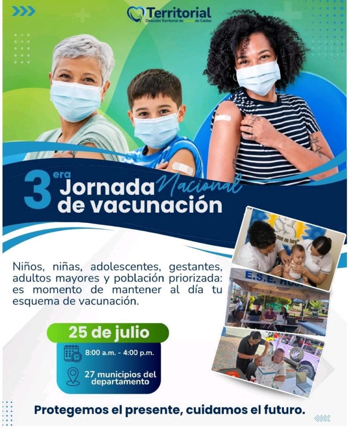 Caldas se prepara para la tercera Jornada Nacional de Vacunacion que se desarrollara este viernes y sabado