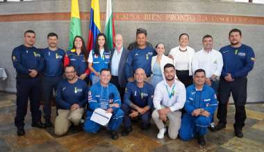 Gobernacion de Caldas rindio homenaje a rescatistas que dejaron en alto el nombre del departamento en mision humanitaria en Venezuela